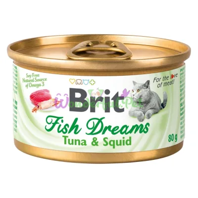 Влажный корм Brit Fish Dreams Tuna squid 80 г