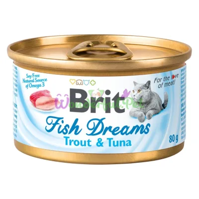 Влажный корм Brit Fish Dreams Tuna trout 80 г