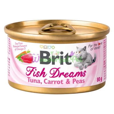 Влажный корм Brit Fish Dreams Tuna Carrot 80 г