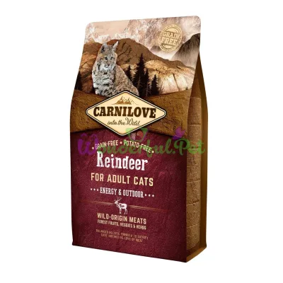 Сухой корм Carnilove Cat Energy Outdoor Reindeer 2 кг