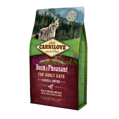 Сухой корм Carnilove Cat Hairball Control Duck Pheasant 2 кг