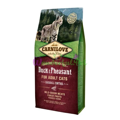 Сухой корм Carnilove Cat Hairball Control Duck Pheasant 6 кг
