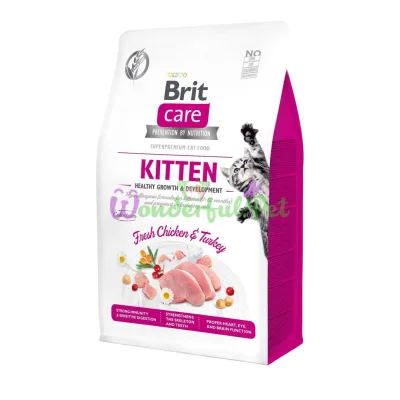 Сухий корм Brit Care Cat GF Kitten HGrowth Development 2 кг