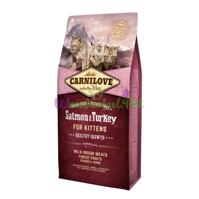 Сухой корм Carnilove Cat Salmon Turkey Kitten 6 кг