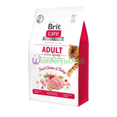 Сухой корм Brit Care Cat GF Adult Activity Support 400 г