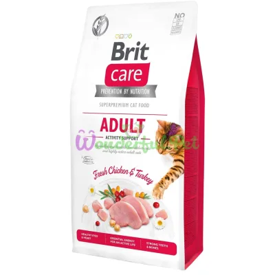 Сухой корм Brit Care Cat GF Adult Activity Support 7 кг