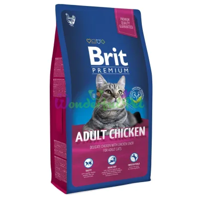 Сухой корм Brit Premium Cat Adult Chicken 8 кг