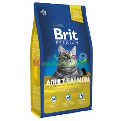 Сухой корм Brit Premium Cat Adult Salmon 8 кг