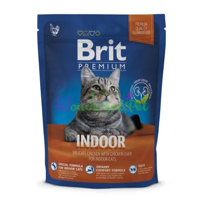Сухой корм Brit Premium Cat Indoor 300 г