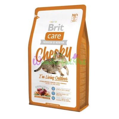 Сухой корм Brit Care Cat Cheeky I am Living Outdoor 2 кг