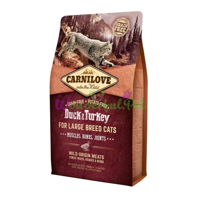 Сухой корм Carnilove Cat Duck Turkey Large Breed 2 кг