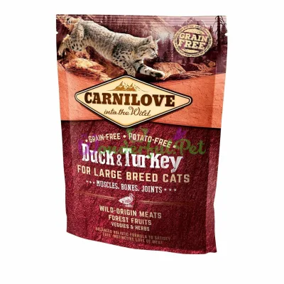 Сухой корм Carnilove Cat Duck Turkey Large Breed 400 г