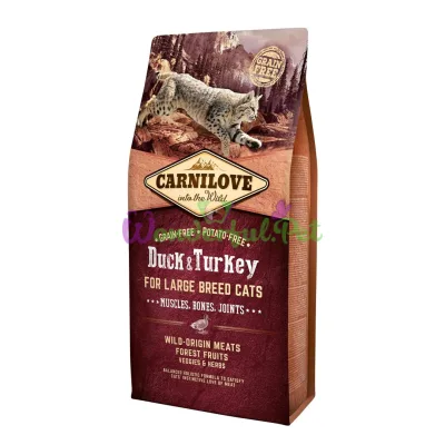 Сухой корм Carnilove Cat Duck Turkey Large Breed 6 кг