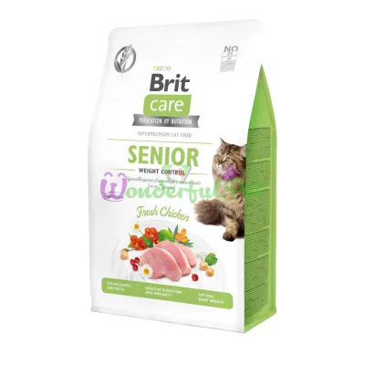 Brit Care Cat GF Senior Weight Control Dry Food 2 kg