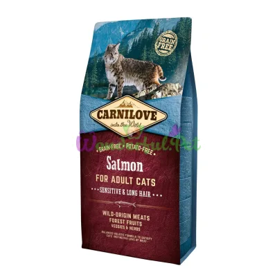 Сухой корм Carnilove Cat Sensitive Long Hair Salmon 6 кг