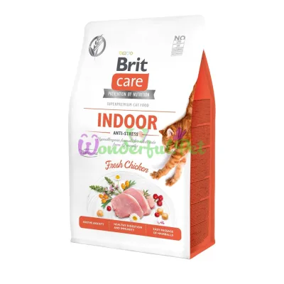 Сухой корм Brit Care Cat GF Indoor Anti-stress 2 кг