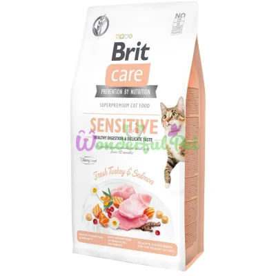 Brit Care Cat GF Sensitive HDigestion Delicate Taste Dry Food 7 kg