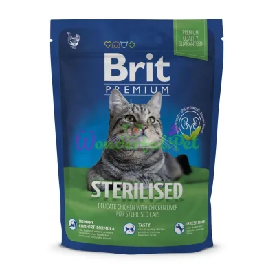 Сухой корм Brit Premium Cat Sterilised 300 г