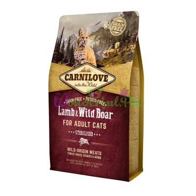 Сухой корм Carnilove Cat Sterilised Lamb Wild Boar 2 кг