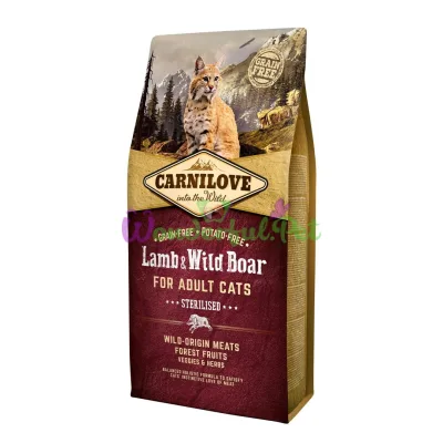 Сухой корм Carnilove Cat Sterilised Lamb Wild Boar 6 кг