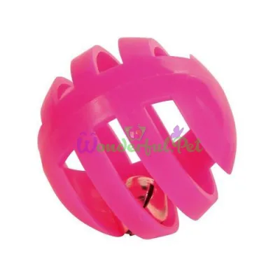 Trixie Plastic Rattle Ball Cat Toy d=4 cm, set of 4 (assorted colors)