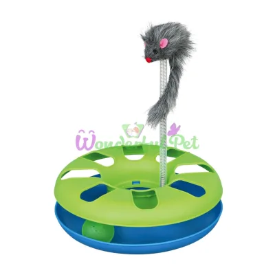 Іграшка для котів Trixie Трек ігровий з мишкою Crazy Circle d=24 см, h=29 см