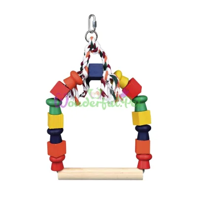 Trixie Bird Colourful Swing 20 x 29 cm (Wood)