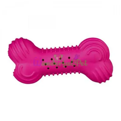 Trixie Rustling Bone Dog Toy 11 cm (Rubber, Assorted Colors)