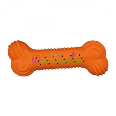 Trixie Rustling Bone Dog Toy 18 cm (Rubber, Assorted Colors)