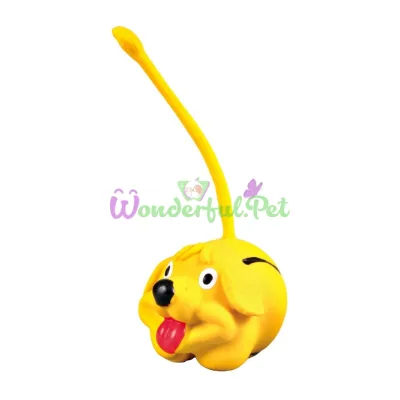 Trixie Round Dog Toy with Tail d=6 cm (Latex, Assorted Colors)