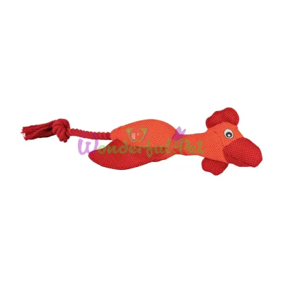Игрушка для собак Trixie Курица / Утка с канатом и пищалкой 38 см (полиэстер, игрушки в ассортименте)