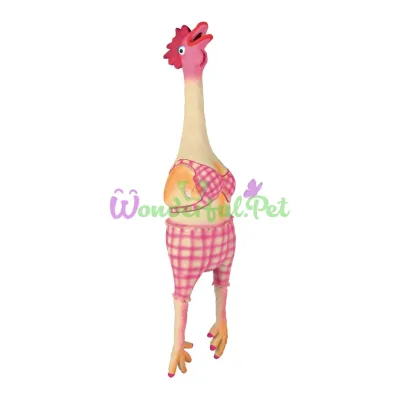 Trixie Chicken Dog Toy with Squeaker 48 cm (Latex)