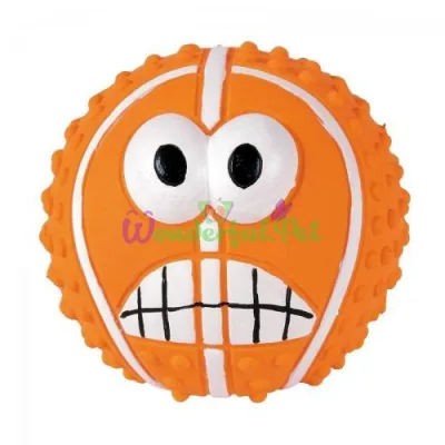 Trixie Smiley Ball with Squeaker for Dogs d=7 cm (Latex, Assorted Toys)