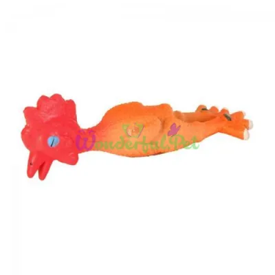 Trixie Squeaky Chick Dog Toy 15 cm (latex)