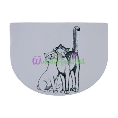 Trixie Pussy Cat Bowl Mat 40 x 30 cm (Grey)