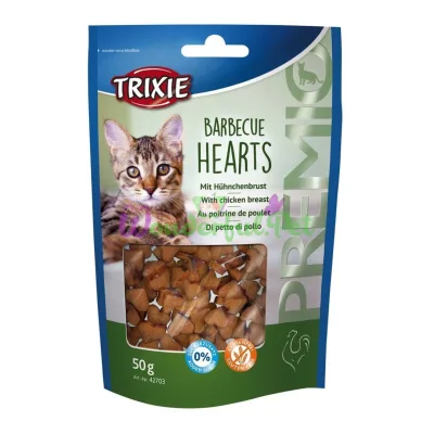 Ласощі для котів Trixie PREMIO Barbecue Hearts Chicken 50 г