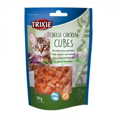 Trixie PREMIO Cheese Chicken Cubes Cat Treat 50 g (chicken)