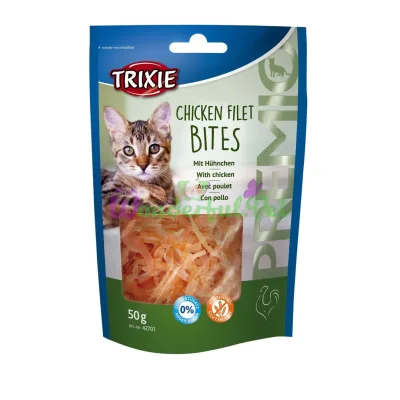 Trixie PREMIO Chicken Filet Bites Cat Treat 50 g (chicken)