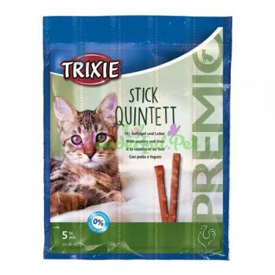 Ласощі для котів Trixie PREMIO Quadro-Sticks 5 шт (свійська птиця)