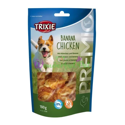 Лакомство для собак Trixie PREMIO Banana Chicken 100 г (курица и банан)