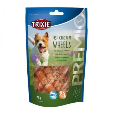 Trixie PREMIO Fish Chicken Wheels Dog Treat 75 g (chicken and fish)