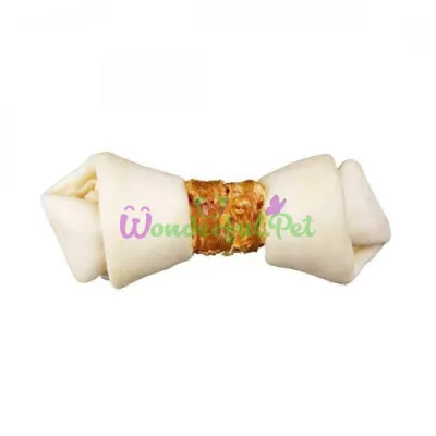 Ласощі для собак Trixie Кістка для чищення зубів Denta Fun 11 см, 70 г / 2 шт (курка)