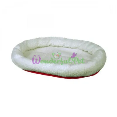 Лежак двосторонній Trixie Cuddly Bed 47 см / 38 см (білий/червоний)