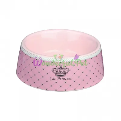 Миска керамическая Trixie Cat Princess 180 мл / 12 см (розовая)