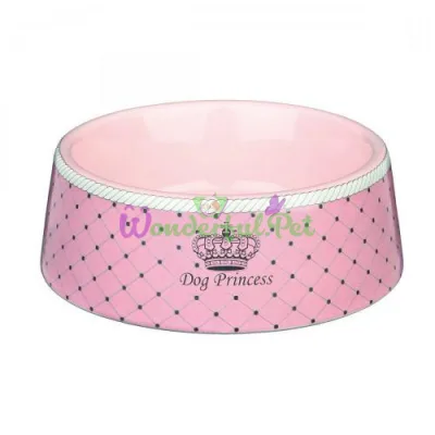 Миска керамическая Trixie Dog Princess 450 мл / 16 см (розовая)