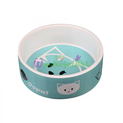 Trixie Mimi Ceramic Bowl 300 ml / 12 cm (turquoise, pink, grey)