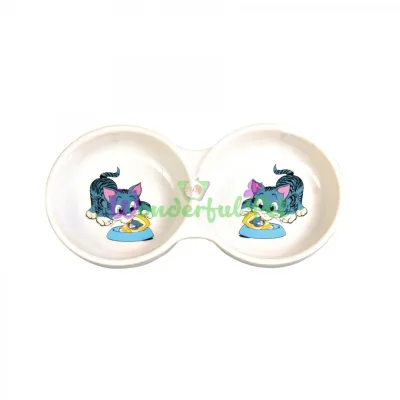 Миска керамическая Trixie двойная 2 x 150 мл 11 см