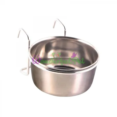 Trixie Metal Bowl with Holder 300 ml / 9 cm