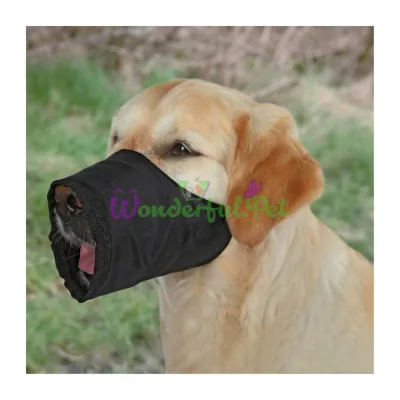 Trixie Polyester Muzzle L 28 cm / 16-44 cm (Black)