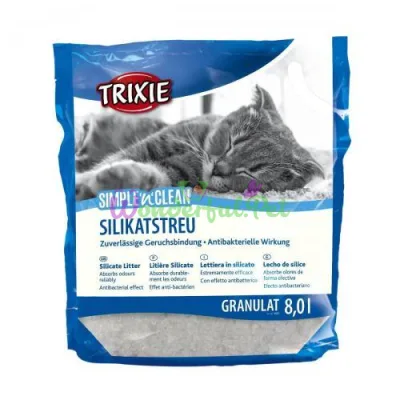 Наполнитель туалета для кошек Trixie Simple Clean 8 л (силикагелевый)